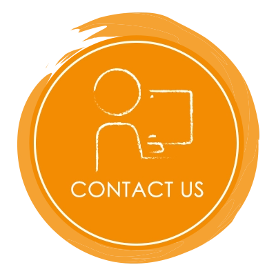 A circular icon reading "Contact Us"